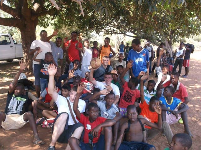 Missionary service community activity in Mozambique